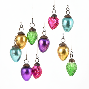 Fait à la main Premium Multicolore En Verre Mini Forme de Mélange de Décorations De Noël Ornements NCO-22 - Product Image 1