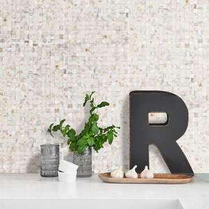 Nhà máy tùy chỉnh 3D vuông khảm tường gạch liền mạch mẹ ngọc trai vỏ tường khảm gạch cho nền tường trang trí - Product Image 6