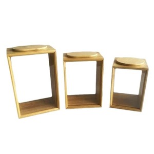 Bamboo Grain Storage Box Rectangle With Lid For Rice Flour Snacks <b>Kitchen</b> Use - Product Image 1