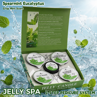 Kit de Pédicure Deluxe 5 Étapes avec Gelée, Bain de Pieds, Soin des Pieds et Huile de Massage, Bougie – OEM ODM pour Fournitures de Salon de Manucure