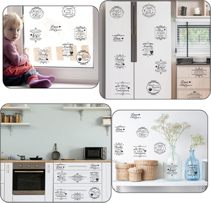 สติกเกอร์ติดเฟอร์นิเจอร์และงานฝีมือแบบวินเทจ พรีเมียม 11 แผ่น ลายตัวอักษรสีดำโทนอุ่น - Product Image 4