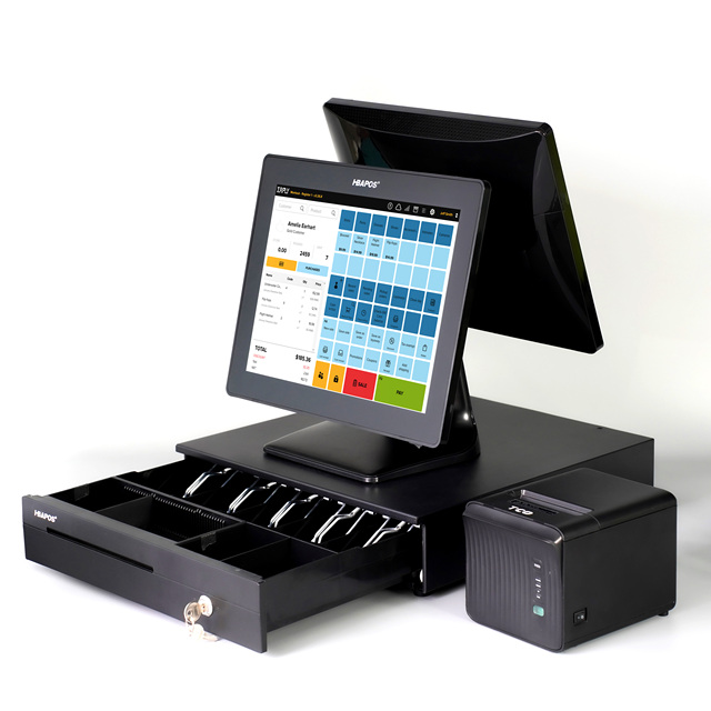 MOQ 1PCS Full Set Pos System Cash Register Pos Terminal for Restaurants Cafe Shop