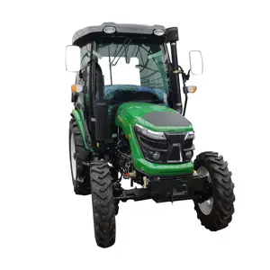 Embrague de doble etapa al mejor precio, tractores de doble velocidad PTO 4wd 55hp 4x4 con maquinaria agrícola de cabina de CA