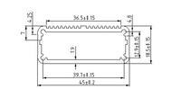 Boîtier d'instrument de contrôleur étanche 8023 personnalisé boîtier d'amplificateur de puissance en aluminium dissipation thermique boîtier en aluminium