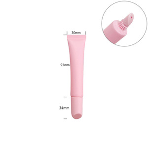 Tube de gloss à lèvres rose vide, 5,1 g, 5,5 g, 5,9 g, recyclable, impression de logo personnalisée, tubes en plastique - Product Image 3