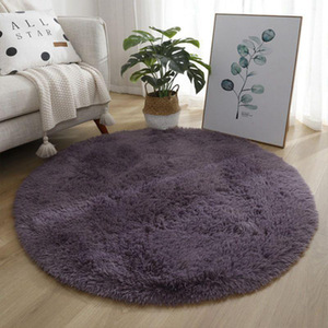 <span class=keywords><strong>Tappeto</strong></span> <span class=keywords><strong>Rotondo</strong></span> in Peluche Resistente allo Sporco, Tappetino per Divano e Tavolino, Facile <span class=keywords><strong>da</strong></span> Pulire, Adatto per Soggiorno e Camera <span class=keywords><strong>da</strong></span> Letto - Product Image 5