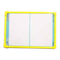 Tableau blanc magnétique effaçable à sec avec bordure en plastique, taille et couleur personnalisables, marque OEM, mobile, pour table ou fixation murale