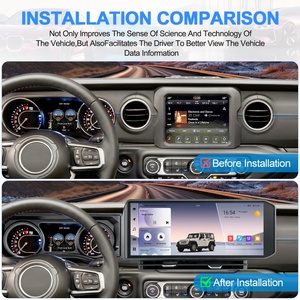 NaviHua Upgrade Android Multimedia Stereo Navigation 2DIN Autoradio for Jeep Wrangler JL 2018-2022 15inch <b>Car</b> Stereo Radio - Product Image 4