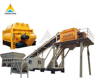 Ligne de production mobile automatique de mélange de béton à sec 90M3/H avec composants de base, moteur, boîte de vitesses PLC - Product Image 1