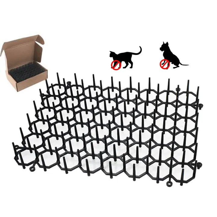 庭のための再利用可能な動物忌避剤プラスチック猫猫マット
