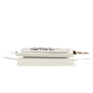 Batteria Lipo Cilindrica 08400 Personalizzata di Alta Qualità <span class=keywords><strong>3</strong></span>.7V 200mAh - Product Image 2