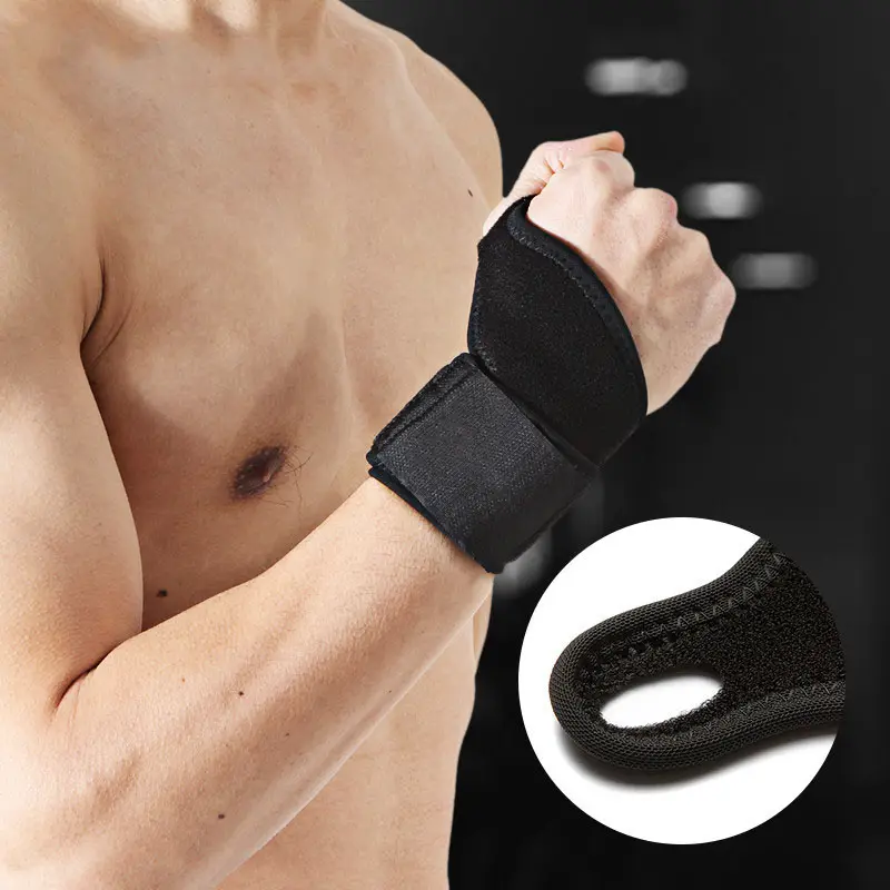 Tùy chỉnh Nylon tập thể dục dây đeo cổ tay đàn hồi phòng tập thể dục cầu lông bảo vệ cú đúp đàn hồi hỗ trợ bọc cho cổ tay