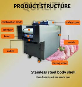 Máquina Cortadora de Pollo Deshuesado de Pakistán, Máquina Automática para Cortar Carne de Res en Cubos, Máquina Cortadora de Piel de Cerdo, Máquina para Cortar Carne de Cabra en Cubos - Product Image 6