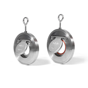 304/316 Stainless Steel <strong>Wafer</strong>-type <strong>Check</strong> <strong>Valve</strong> Fluororubber Soft-sealed Thin-type <strong>Check</strong> <strong>Valve</strong> Flap-type One-way <strong>Valve</strong> H74W-16P - Product Image 4