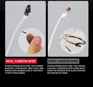 สายเอ็นตกปลาฟลูออโรคาร์บอนแท้ 100% ยี่ห้อ OEM ความยาว 100 เมตร ผลิตจากคาร์บอนไฟเบอร์ จมเร็ว สำหรับตกปลาคาร์พ - Product Image 5