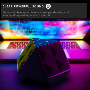 OEM Low MOQ Diamond Metal Design for <strong>Bluetooth</strong> Speaker <strong>with</strong> <strong>AUX</strong> &amp; TF Card Player Perfect Gift for Mobile Phone Use - Product Image 3