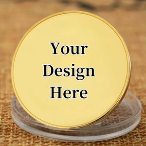 Monedas de desafío en bruto de latón macizo grabadas con láser, Monedas de utilería de la Hada de los Dientes, Monedas de recuerdo bimetálicas de 40mm y 50mm con diseño de cara y reverso - Product Image 4