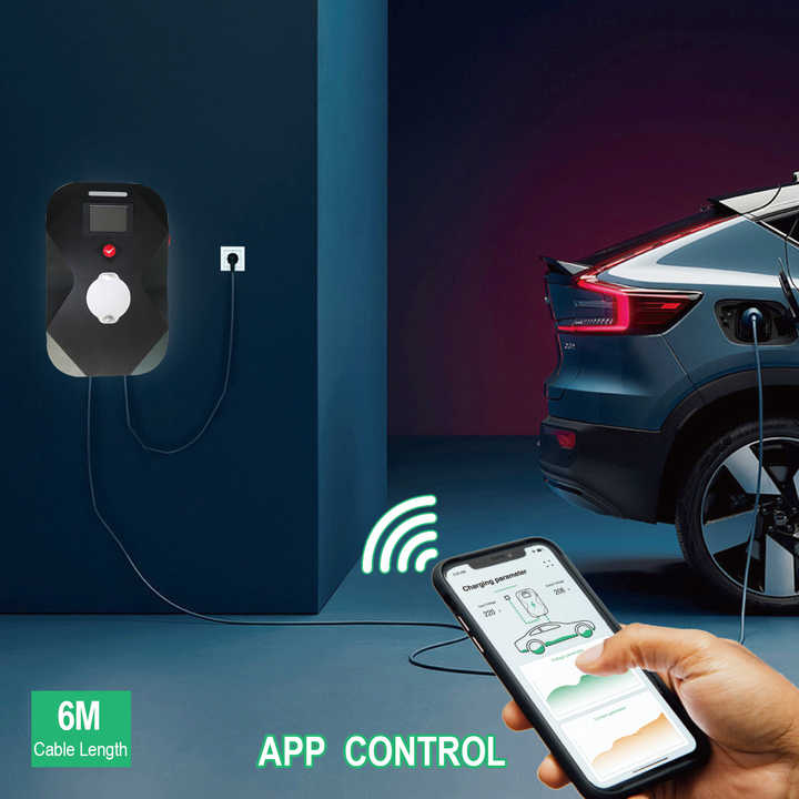 Home Ev Charger Smart Evse Wallbox 7kw 22kw Ac Ev Electric Car Charger ...