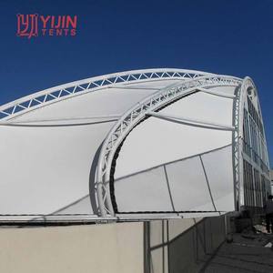 Structure de toit de terrain de badminton en membrane tendue, tente fabriquée par China Yijin - Product Image 4