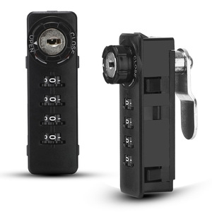 带钥匙和密码的安全4位双组合凸轮柜锁高安全性柜板锁 - Product Image 3