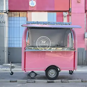 Carro comercial de camión de comida rápida más vendido de 2024 con ventana de servicio remolque de comida para EE. UU.