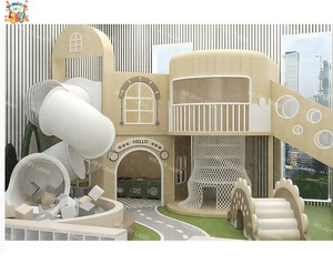 Attrezzatura per Parco Giochi Interno per <span class=keywords><strong>Bambini</strong></span> dai Colori Vivaci, Castello <span class=keywords><strong>Gioco</strong></span> con Area Morbida e Piscina di Palline per Aree Residenziali - Product Image 2