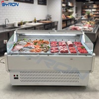 Vitrine Réfrigérée Commerciale pour Viandes Fraîches (Bœuf, Mouton, Porc) - Armoire de Conservation Réfrigérée Haut de Gamme pour Supermarchés