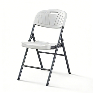 Silla Plegable al por Mayor, Silla de Jardín Moderna de Plástico Blanco para Exteriores, Silla Plegable Portátil para Campamento, Eventos y Fiestas - Product Image 1