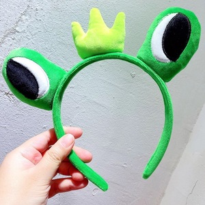 Wholesale Halloween <strong>Frog</strong> Prince Custom Fashion Girls Cute Hair Hairband Winter Cartoon Animal Plush Hair Band <strong>Headband</strong> - Product Image 3