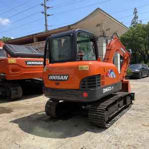 Doosan-Excavadora hidráulica sobre orugas, de 6t miniexcavadora, con componentes de núcleo, motor y bomba en buen estado - Product Image 5
