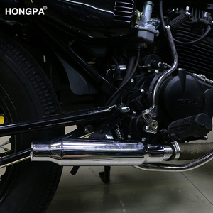 Sistema di marmitta di scarico per moto posteriore da 45mm all'ingrosso per accessori moto GY6 <span class=keywords><strong>F650</strong></span> Cafe Racer - Product Image 5