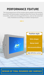 Kiosco Digital para Exteriores de 86 Pulgadas con Pantalla Táctil de Alto Brillo, Montado en Pared Horizontal para Estaciones de Tren y Centros Comerciales - Product Image 4