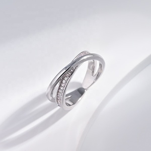 wholesale plata 925 silver emerald open luxury Geometric <b>ring</b> women party Green Stone Unisex wedding zircon <b>adjustable</b> <b>rings</b> - Product Image 4