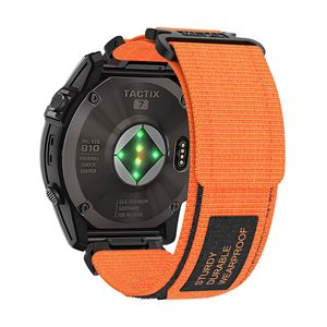 Tali Jam Tangan Sport Chungming Outdoor Rugged Woven Nylon yang Dapat Disesuaikan untuk <span class=keywords><strong>Garmin</strong></span> <span class=keywords><strong>Fenix</strong></span> Forerunner Approach MARQ Quatix D2 - Product Image 5