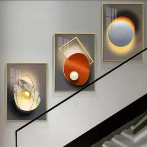 قوالب زجاجية بإطار من سبائك الألومنيوم 30x40 S3 لوحة رسومات معلقة على جدران غرفة المعيشة خلفية أريكة تلفزيون ديكور جدران كريستالية