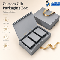Boîte cadeau écologique de qualité supérieure avec fermeture magnétique, couleur personnalisée, boîte à courrier mate en carton ondulé pour montre, bracelet, collier