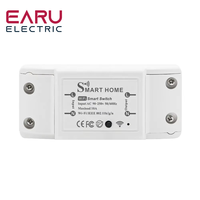 Module de disjoncteur intelligent WiFi EWeLink Mine 10A, interrupteur sans fil, commande vocale à distance via l'application EWeLink, compatible Alexa et Google Home