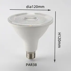 Không thấm nước IP65 PAR30 12V 24V PAR38 Bóng Đèn LED Dimmable lampe PAR30 Spotlight cho cảnh quan vườn Spike ánh sáng