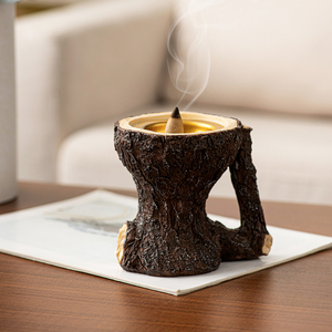 Quemador de Incienso de Resina con Diseño Único, Estilo Natural Rústico, Quemador de Incienso Árabe - Product Image 6