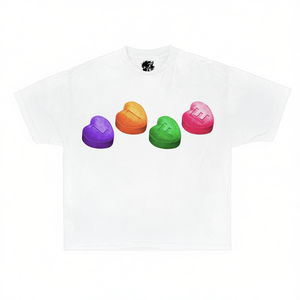 T-shirt Oversize Boxy con Grafica More Life Tabs, Stile Streetwear Y2K, Maglietta Meme - Product Image 2