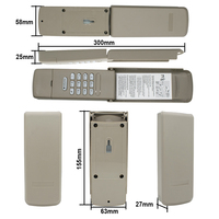 Clavier sans fil blanc/noir 877MAX pour système d'ouverture de porte de garage sans clé, télécommande 376LM 377LM 877LM 971LM 977LM 878MAX