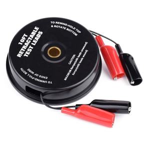 TONNY Cabos de Instrumentação Magnéticos Retráteis 2x10FT 30V DC Pretos, Cabos de Teste Automotivos, Testador de Bateria para Bicicleta Elétrica, 12 Meses - Product Image 4