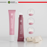 Tube de baume à lèvres rose personnalisé, tube de luxe à presser, 10-30 ml, tubes à lèvres en plastique, contenants vides avec bouchon à clapet
