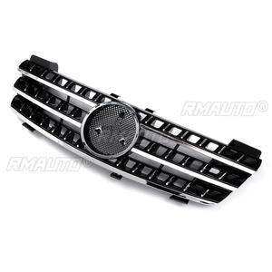 1x Grille supérieure de pare-chocs avant en maille pour Mercedes Benz Classe ML W164 ML320 ML350 ML550 2005-2008 - Product Image 2