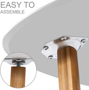 콤보 홈 대나무 흰색 <span class=keywords><strong>MDF</strong></span> 나무 세트 거실 가구 테이블 커피 침실 중첩 측면 라운드 작은 둥지 커피 테이블 - Product Image 5