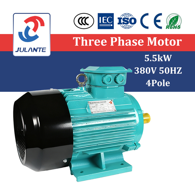 Y2-132S-4 Copper Wire 1Hp 2Hp 3Hp 5.5Hp 7.5Hp 380V 50Hz Three Phase Ac Motor Electric Motors