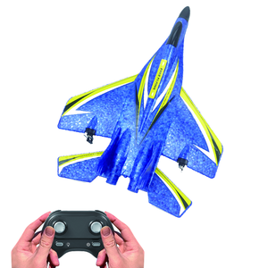 Avión de Control Remoto para Niños, Modelo 2CH 2.4G, Juguete de Avión RC con Luces, Avión de Combate RC de Espuma - Product Image 1