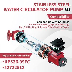 Newnine ST ปั๊มหมุนเวียนน้ำเหล็ก115V 1/6HP 33 GPM 29ฟุตสำหรับการเปลี่ยนเครื่องทำความร้อนด้วยรังสีความร้อน - Product Image 3