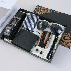 Elegante Set Regalo per <span class=keywords><strong>Uomo</strong></span> con Logo Personalizzato, Multiuso, in Pelle, Confezione Regalo per <span class=keywords><strong>San</strong></span> <span class=keywords><strong>Valentino</strong></span>, Set di Orologi - Product Image 5