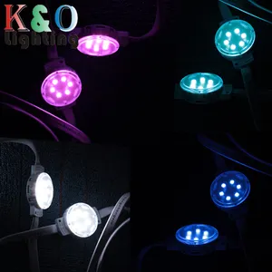 Led pixel điểm ánh sáng trang trí ánh sáng cho đám cưới đầy màu sắc ngoài trời kỳ nghỉ giáng sinh chiếu sáng LED RGBW điểm